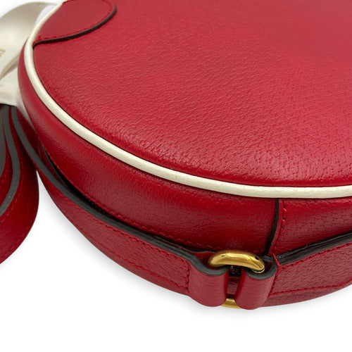 GG x Adidas Ophidia Red Crossbody Bag in Calfskin Gold hardware CL2605-21622 8