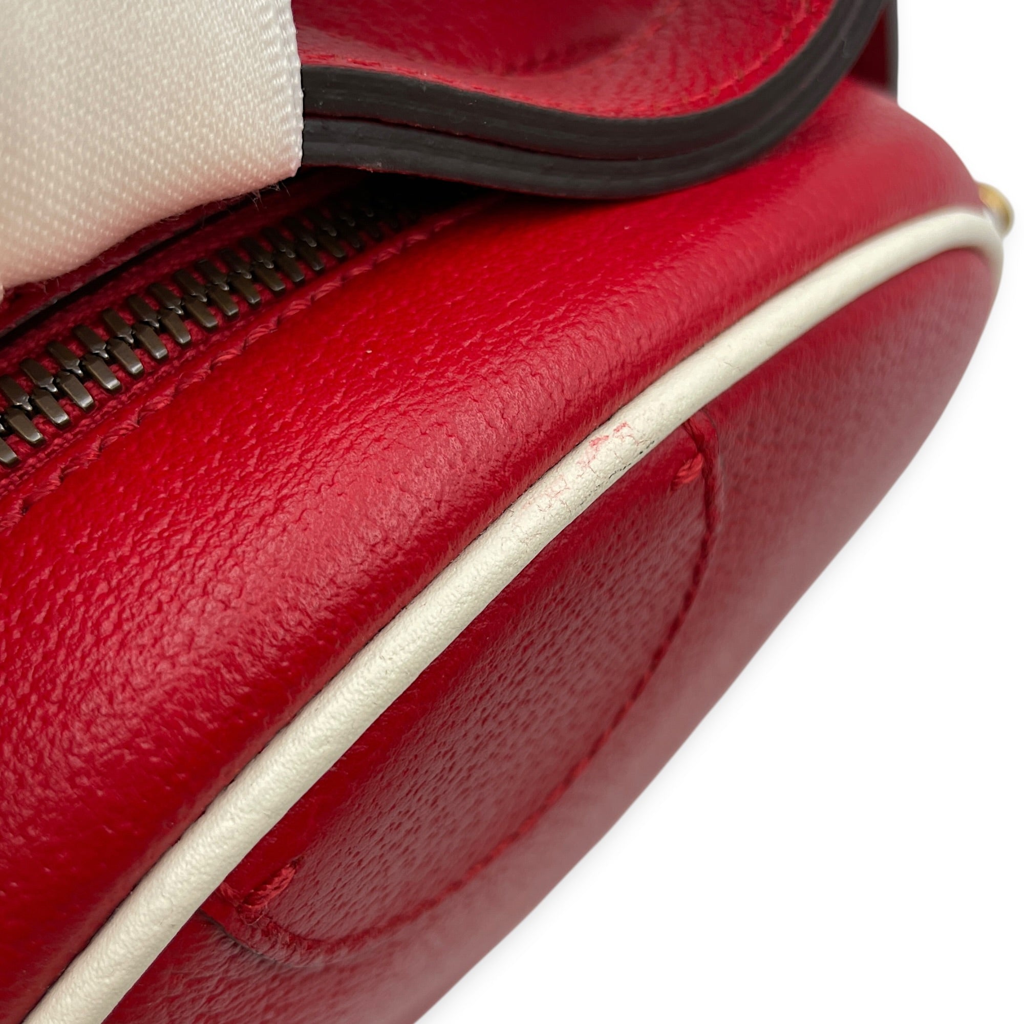 GG x Adidas Ophidia Red Crossbody Bag in Calfskin Gold hardware CL2605-21622 9