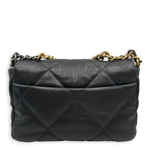 C19 Small Black Shoulder Bag in Goat Leather Mixed hardware CL2605-21624 2
