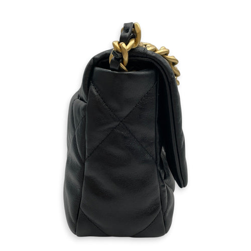C19 Black Shoulder Bag in Goat Leather Mixed hardware CL2605-21624 3