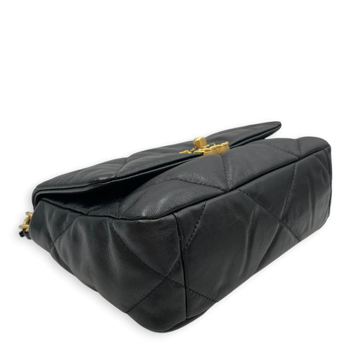 C19 Small Black Shoulder Bag in Goat Leather Mixed hardware CL2605-21624 7