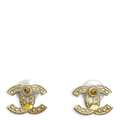 CC Stud Earrings Gold Earrings Gold hardware