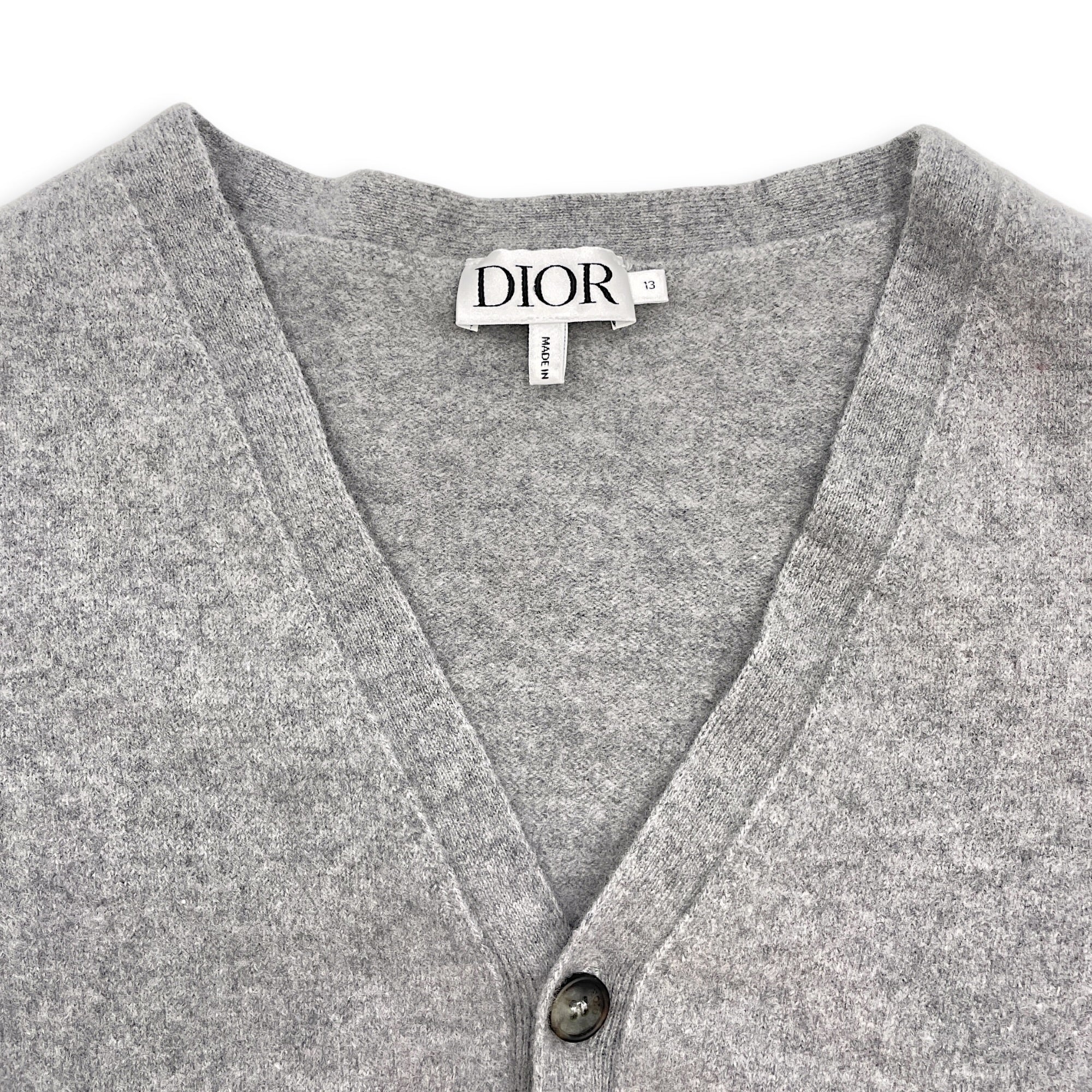 Cardigan Size  13 Grey Ready-To-Wear in Wool CL2605-21638 3