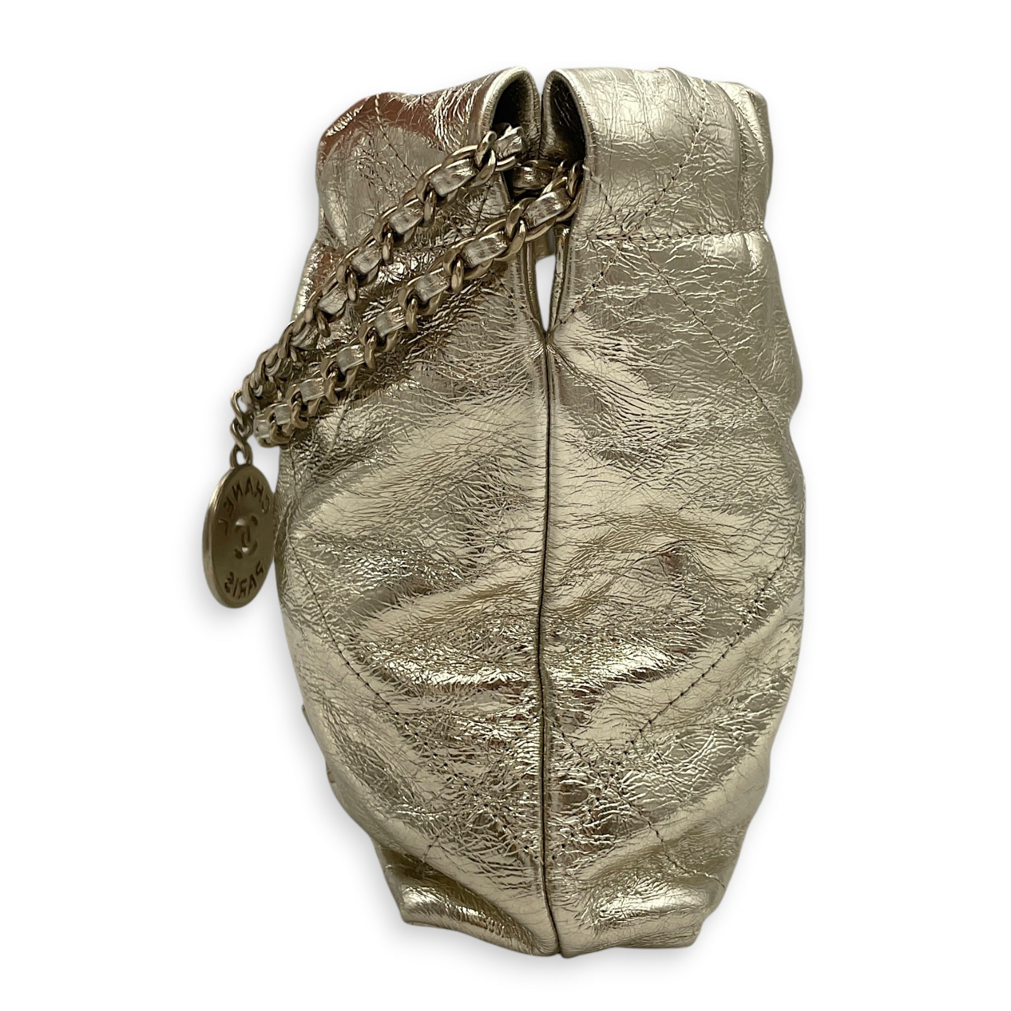 Mini C22 Gold Crossbody Bag in Metallic gold CL2605-21644 4