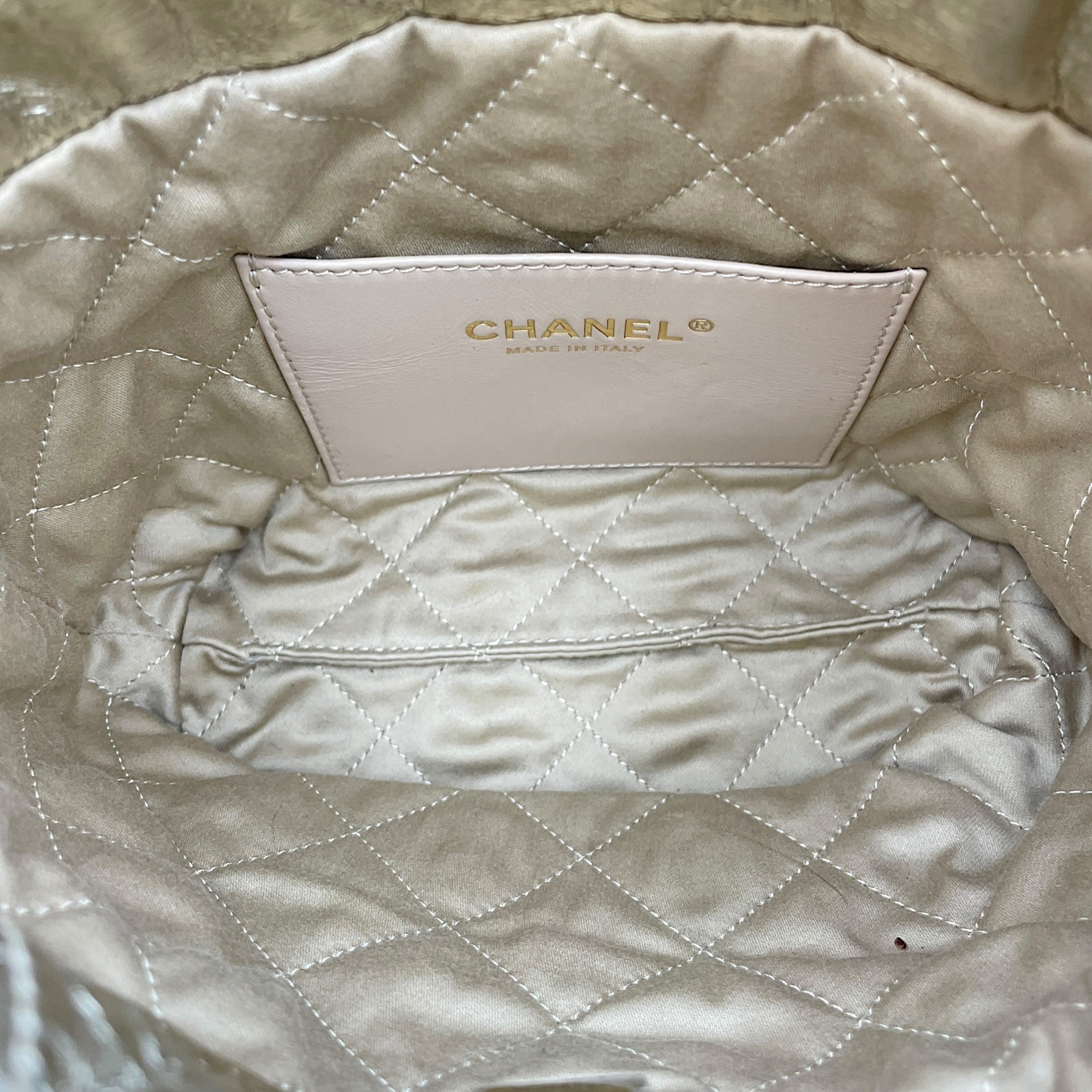 Mini C22 Gold Crossbody Bag in Metallic gold CL2605-21644 6