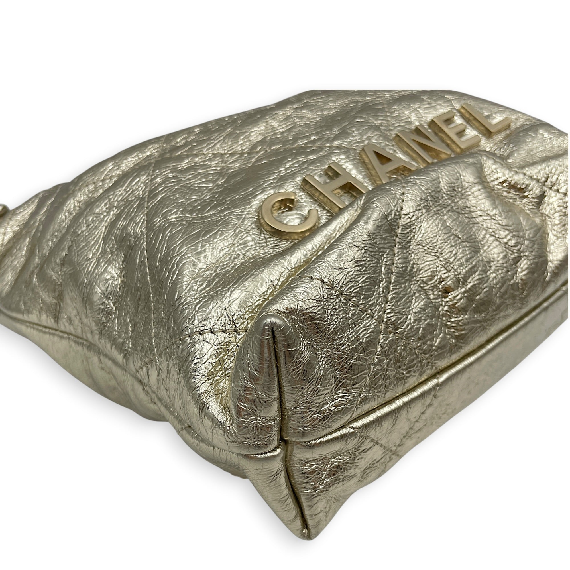 Mini C22 Gold Crossbody Bag in Metallic gold CL2605-21644 7