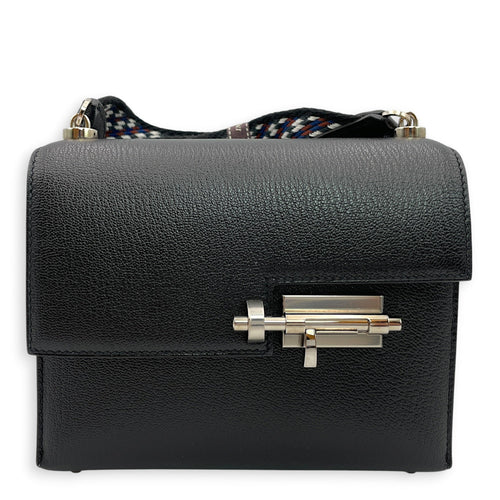 Verrou Strap Mini Black in Chevre Mysore Palladium hardware CL2605-21646 1