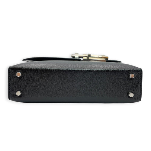 Verrou Strap Mini Black in Chevre Mysore Palladium hardware CL2605-21646 3