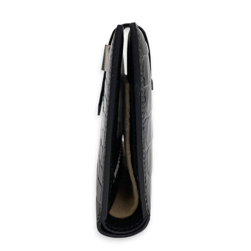 Bearn Compact Graphite Wallet in Shiny Alligator Palladium hardware CL2605-21650 6