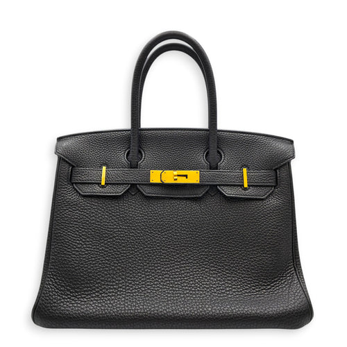 Birkin 30 Black in Togo Gold hardware