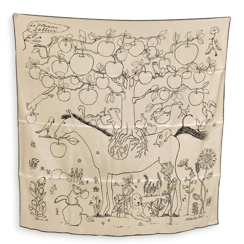 Le Pommier Sellier  90 Noir/Blanc Scarf CL2605-21661 1