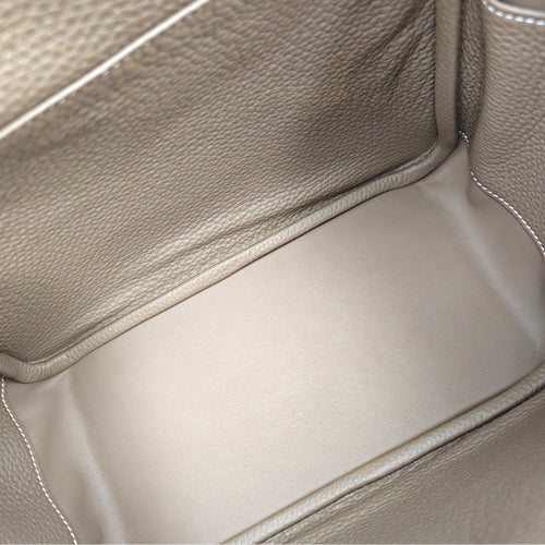 Lindy 26 Etoupe in Clemence Palladium hardware