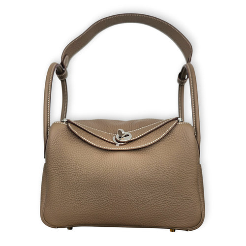 Lindy 26 Etoupe in Clemence Palladium hardware