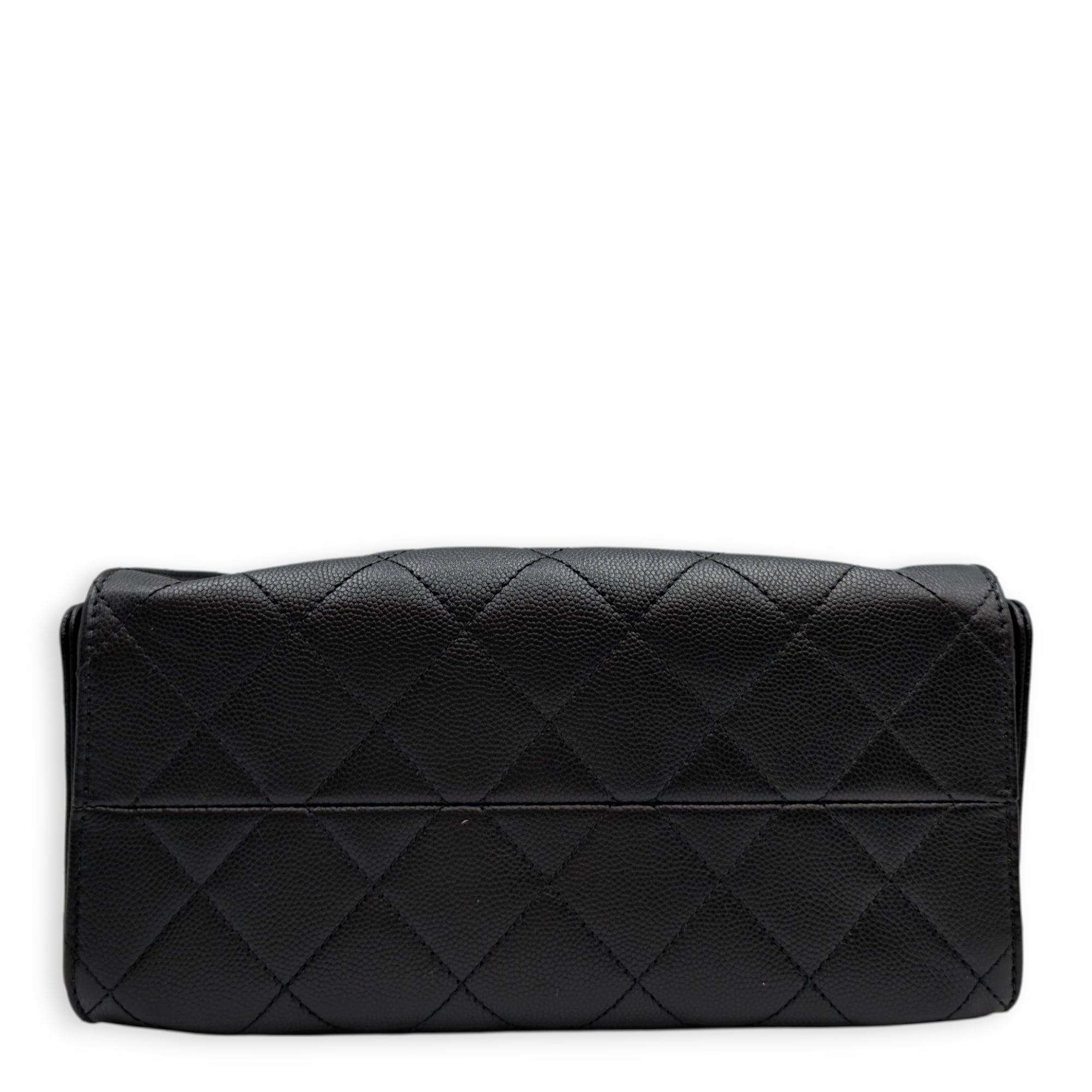 Mini C25 22 Black Shoulder Bag in Caviar Leather Gold hardware