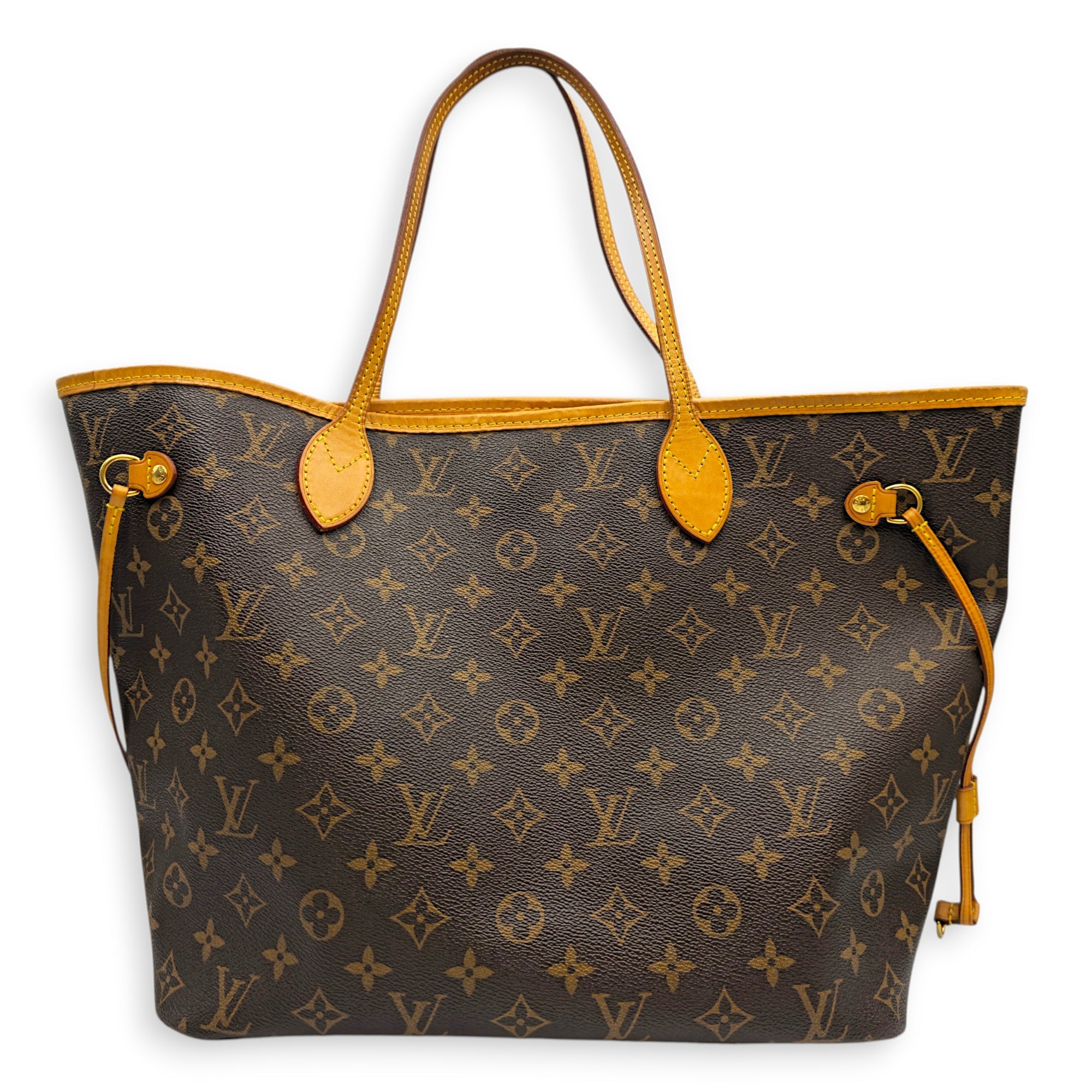 Monogram Neverfull MM Brown Tote Bag in Canvas Gold hardware CL2605-21674 2