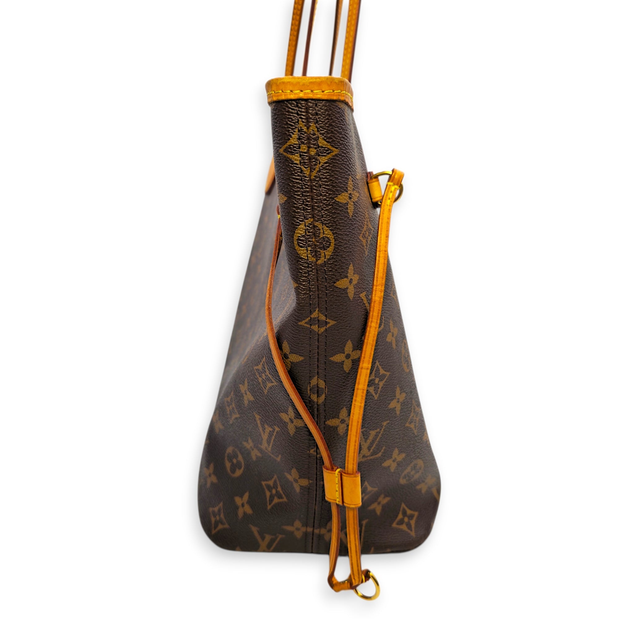 Monogram Neverfull MM Brown Tote Bag in Canvas Gold hardware CL2605-21674 4