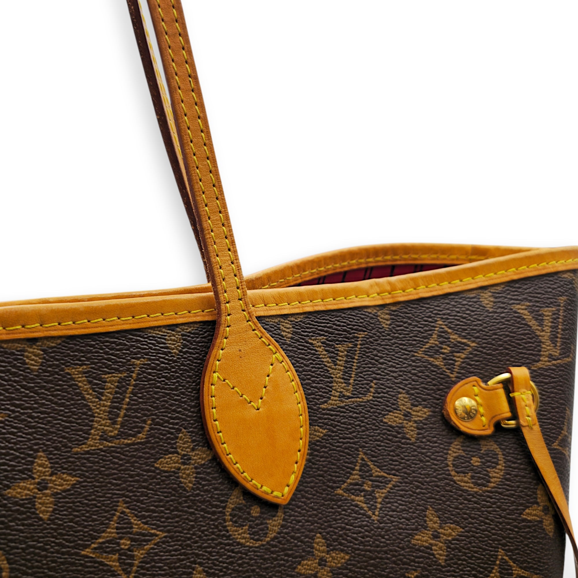 Monogram Neverfull MM Brown Tote Bag in Canvas Gold hardware CL2605-21674 9