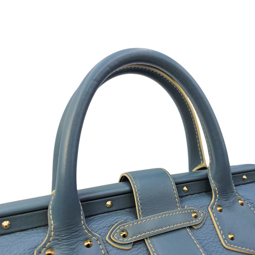 Suhali L’ingenieux PM Blue Top Handle Bag in Calfskin Gold hardware CL2605-21675 15