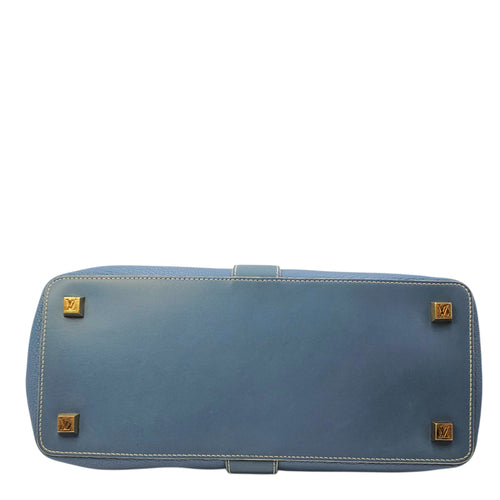 Suhali L’ingenieux PM Blue Top Handle Bag in Calfskin Gold hardware CL2605-21675 5