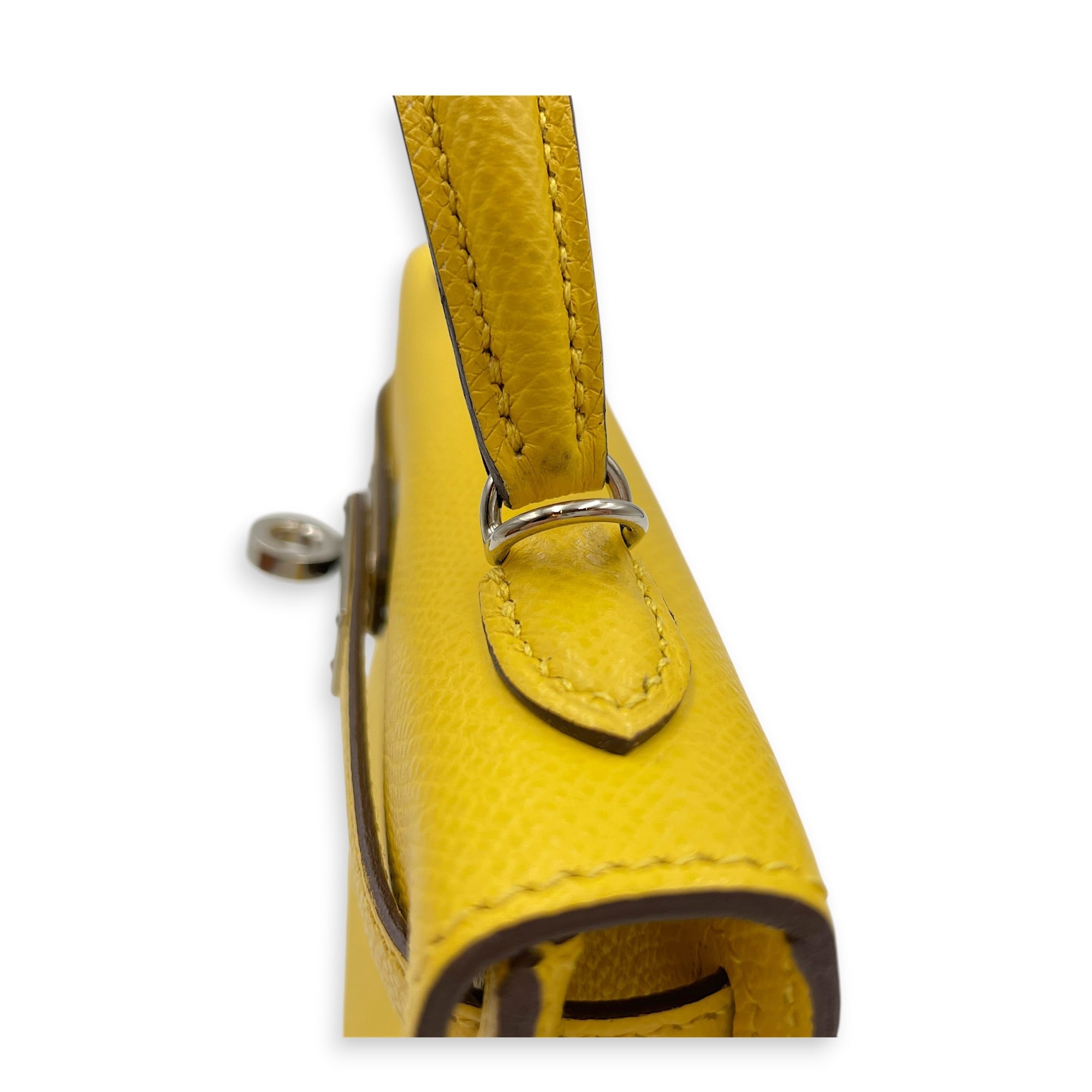 Sellier Kelly 20 Jaune De Naples in Epsom Palladium hardware CL2605-21676 11