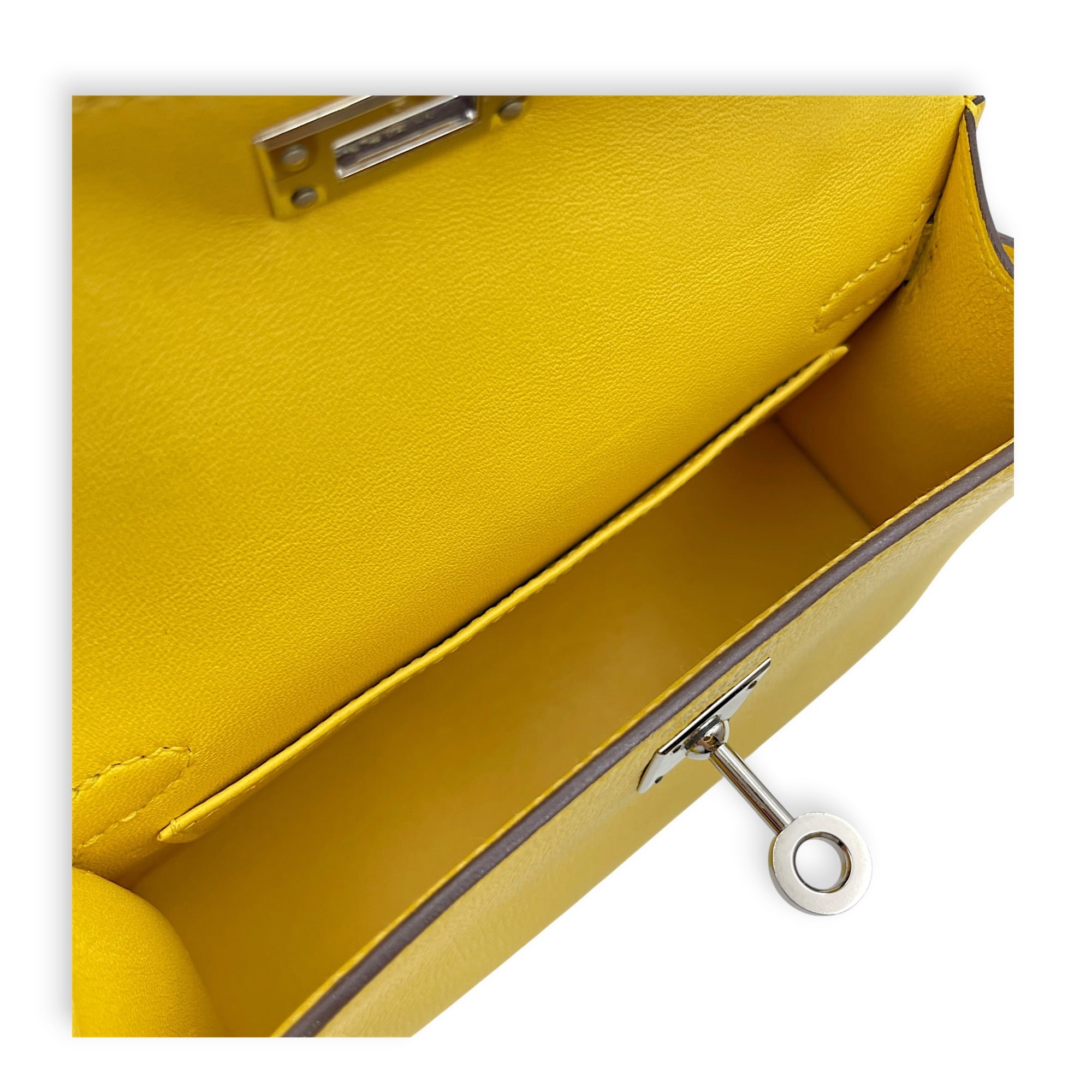 Sellier Kelly 20 Jaune De Naples in Epsom Palladium hardware CL2605-21676 14