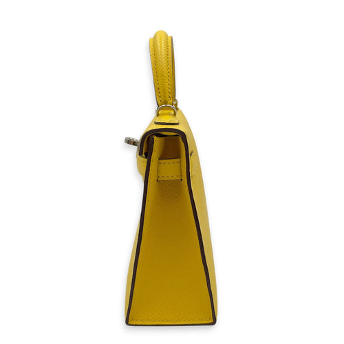 Sellier Kelly 20 Jaune De Naples in Epsom Palladium hardware CL2605-21676 2