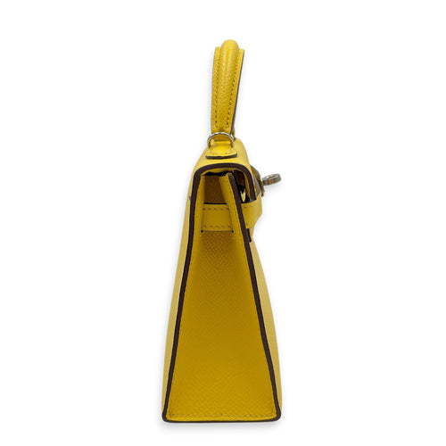 Sellier Kelly 20 Jaune De Naples in Epsom Palladium hardware CL2605-21676 5