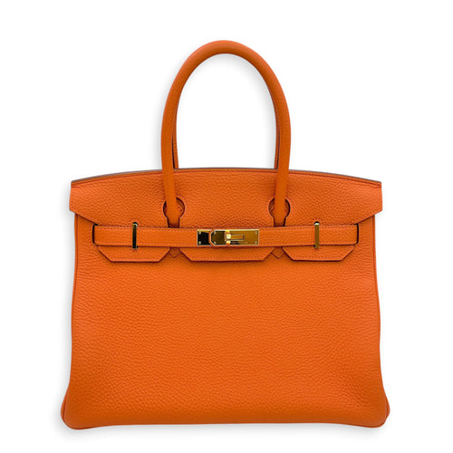 Birkin 30 Orange in Togo Gold hardware CL2605-21677 1