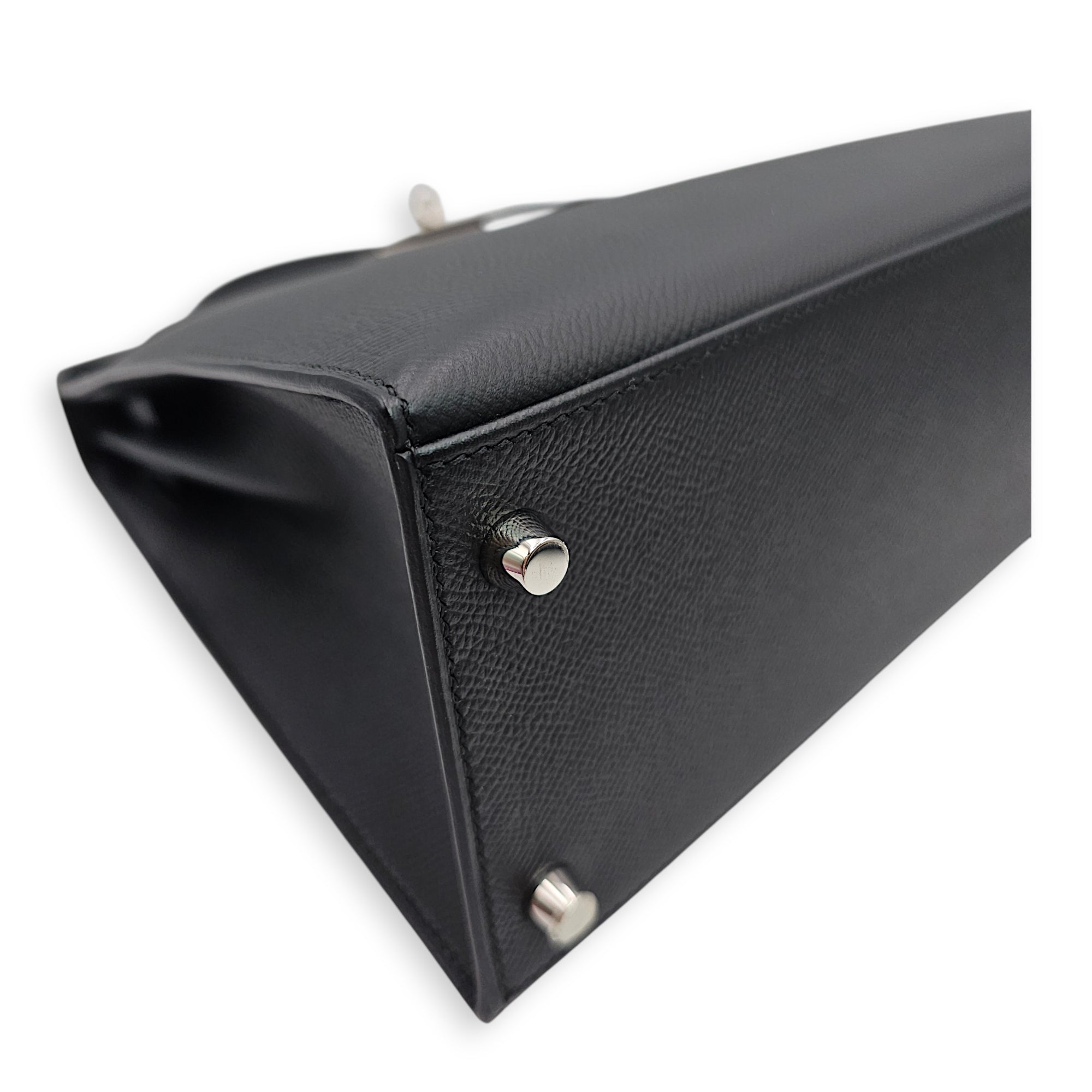 Sellier Kelly 28 Black in Epsom Palladium hardware CL2605-21683 11