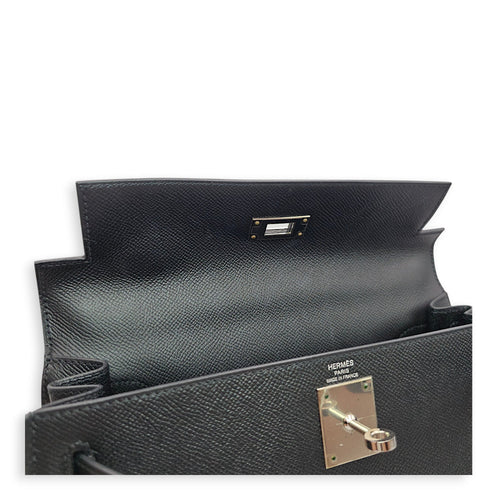 Sellier Kelly 28 Black in Epsom Palladium hardware CL2605-21683 12