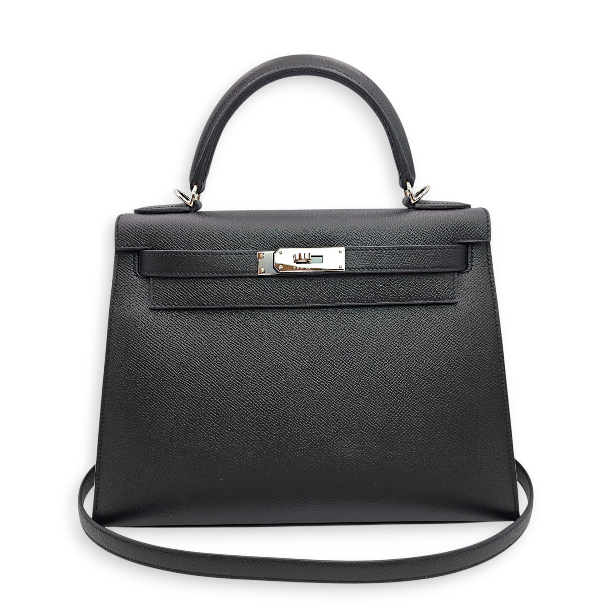 Sellier Kelly 28 Black in Epsom Palladium hardware CL2605-21683 14