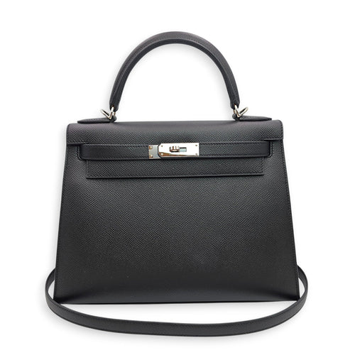 Sellier Kelly 28 Black in Epsom Palladium hardware CL2605-21683 14