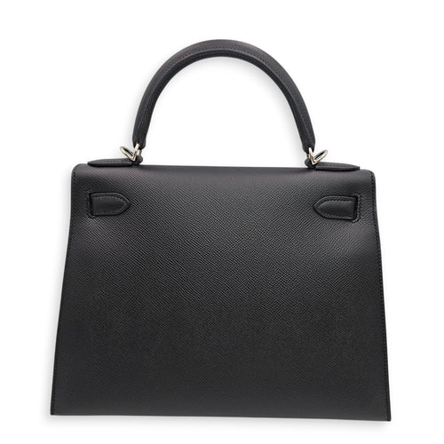 Sellier Kelly 28 Black in Epsom Palladium hardware CL2605-21683 2