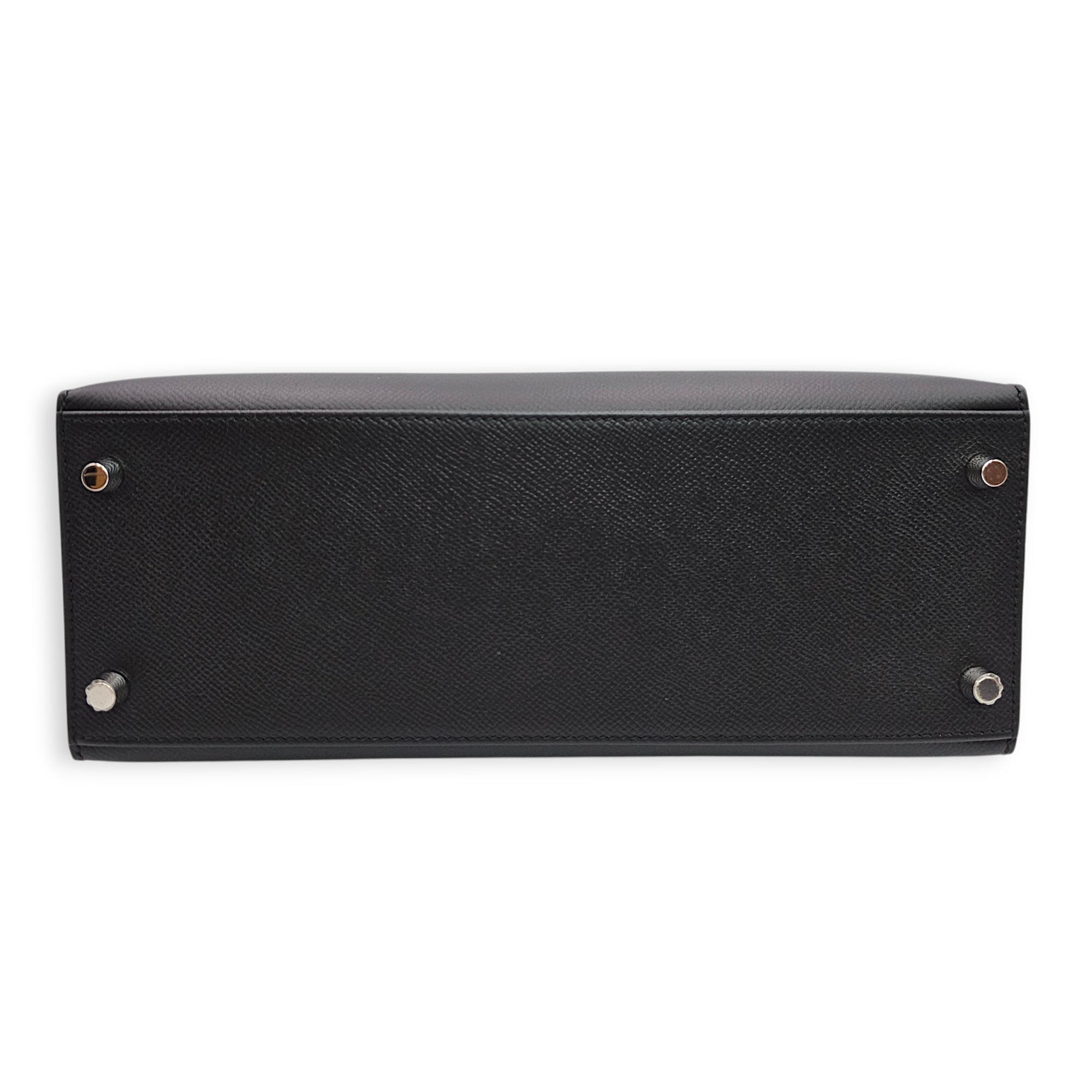 Sellier Kelly 28 Black in Epsom Palladium hardware CL2605-21683 5
