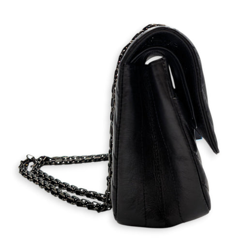 Reissue 2.55 Small Black Shoulder Bag in Calfskin So Black hardware CL2605-21684 4