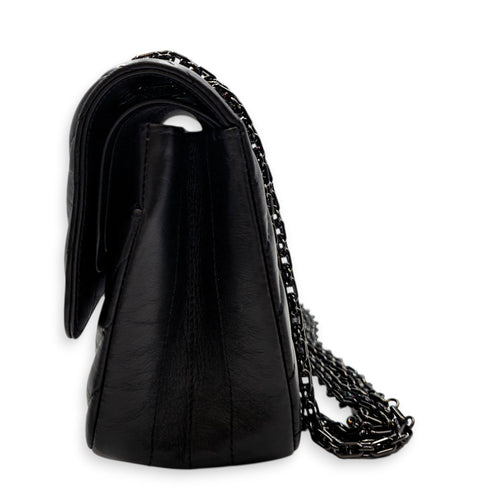 Reissue 2.55 Small Black Shoulder Bag in Calfskin So Black hardware CL2605-21684 5