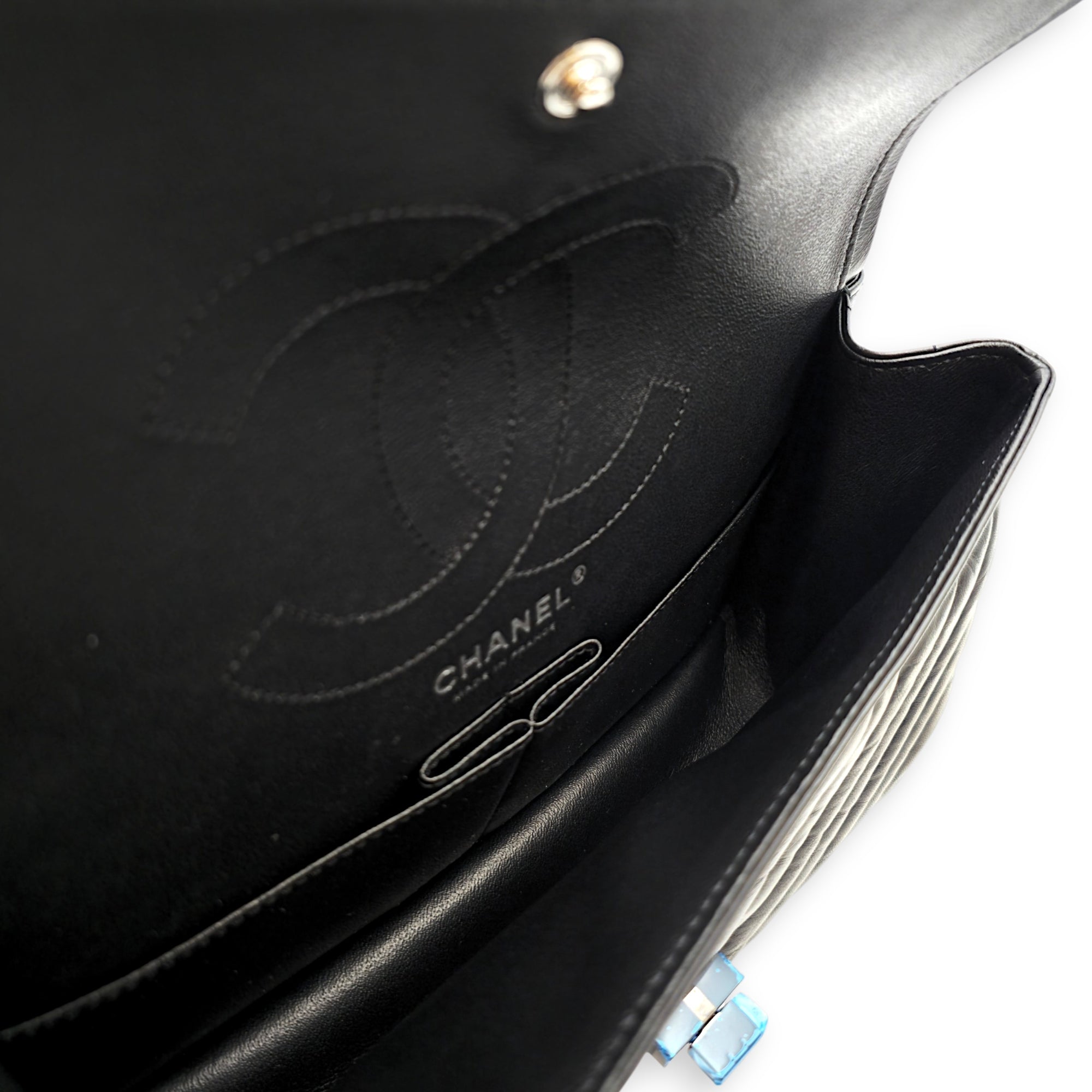 Reissue 2.55 Small Black Shoulder Bag in Calfskin So Black hardware CL2605-21684 7