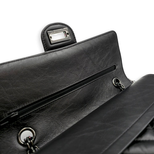 Reissue 2.55 Small Black Shoulder Bag in Calfskin So Black hardware CL2605-21684 8