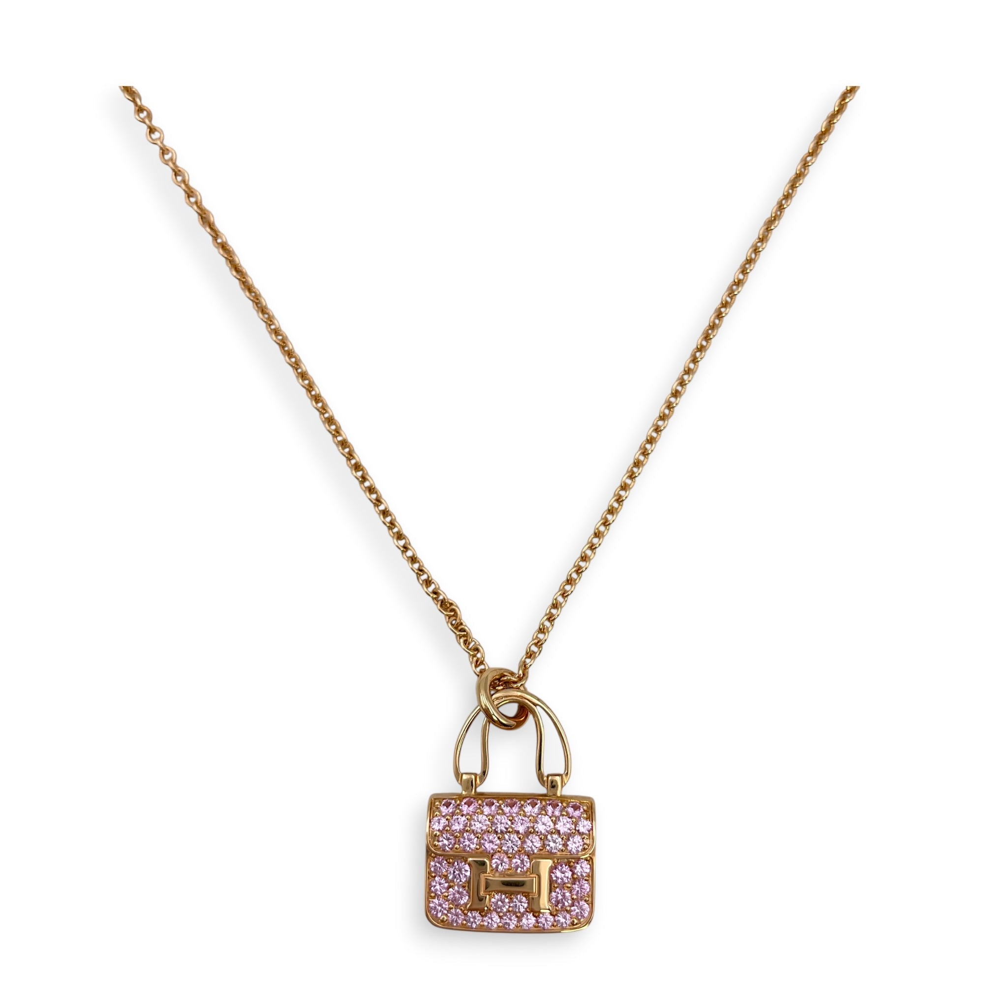 Amulettes Constance Pendant Necklace in Rose Gold Hardware CL2605-21689 3