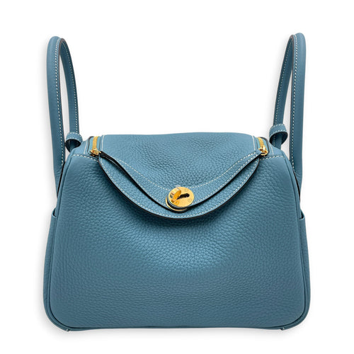 Lindy 26 New Blue Jean  in Clemence Gold hardware CL2605-21692 1