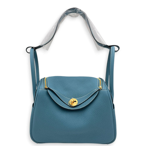 Lindy 26 New Blue Jean  in Clemence Gold hardware CL2605-21692 3
