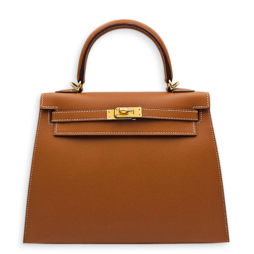 Sellier Kelly 25 Gold in Epsom Gold hardware CL2605-21695 1