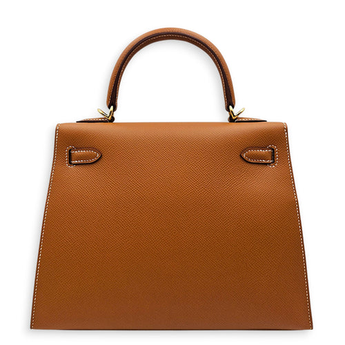Sellier Kelly 25 Gold in Epsom Gold hardware CL2605-21695 2