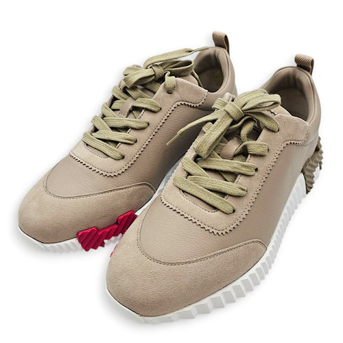 Bouncing 39.5 Beige Galet Sneakers in Chevre Velours CL2605-21696 3