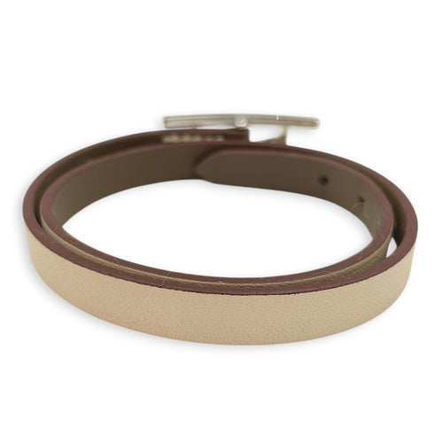 Behapi Double Tour T2 Etoupe/Nata Bracelet in Swift Palladium hardware CL2605-21702 2