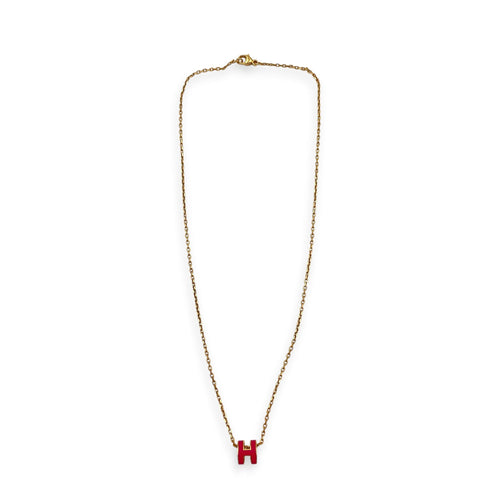 Mini Pop H Pendant Rose Extreme Necklace Gold hardware CL2605-21708 1
