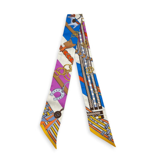 Brides et Gris-Gris Bleu/Blanc/Jaune Twilly (Pair) CL2605-21715 3