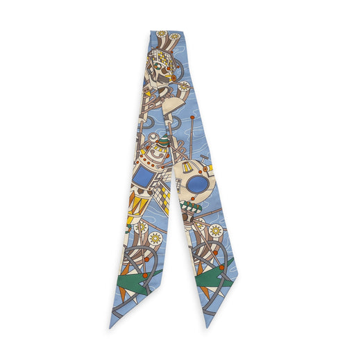 Hermès Scarf Odyssey Blue/Vert Twilly CL2605-21716 2