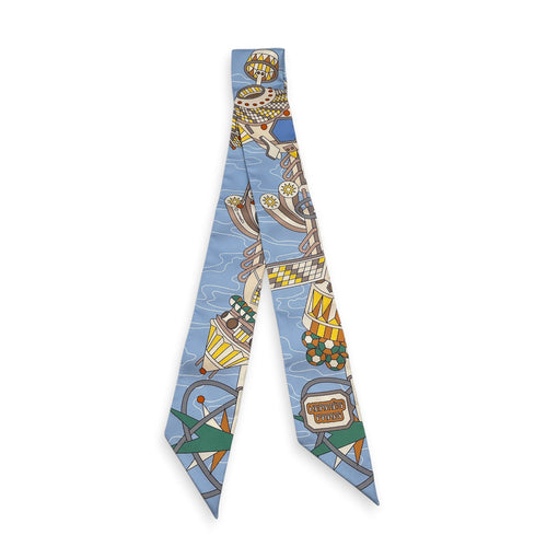 Hermès Scarf Odyssey Blue/Vert Twilly CL2605-21716 1
