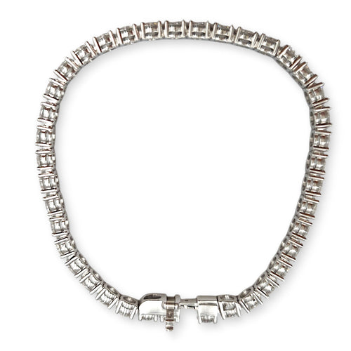 Round Brilliant Tennis Bracelet, 8.55 Carat Jewellery in 18k White Gold Setting CL2605-21738 2